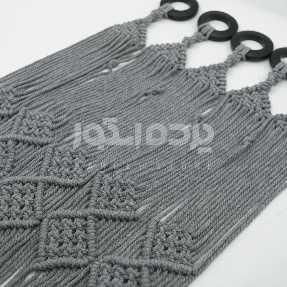 0C6A0245.jpg مکرومه 5 شاخه لوزی طوسی - تصویر 1