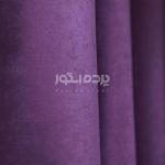 پرده آماده کتان نازک گارنتین بنفش تیره GARNET CA-THIN 211 - تصویر 5