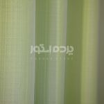 پرده آماده حریر بافت دار سبز  h-np 205 - تصویر 5
