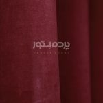 پرده آماده کتان نازک گارنتین زرشکی GARNET CA-THIN 206 - تصویر 5