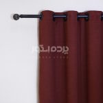 پرده آماده کتان نازک گارنتین زرشکی GARNET CA-THIN 206 - تصویر 3
