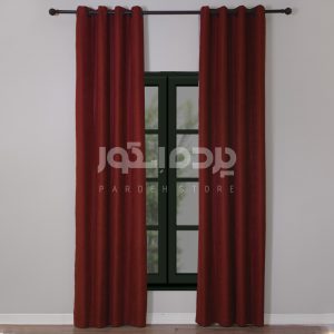 پرده آماده مخمل گارنت زرشکی   GARNET V-AS 404