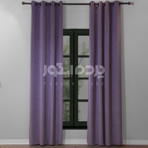 پرده آماده مخمل گارنت بنفش روشن  GARNET V-AS 413