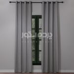 پرده آماده مخمل گارنت طوسی روشن  GARNET V-AS 420