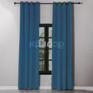 پرده آماده مخمل گارنت آبی اسمانی  GARNET V-AS 410