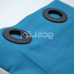 پرده آماده حریر بافت دار آبی h-np 207 - تصویر 4