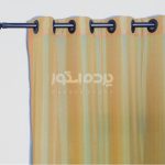 پرده آماده حریر بافت دار زرد  h-np 206 - تصویر 3