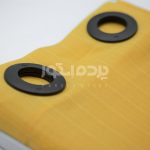 پرده آماده حریر بافت دار زرد  h-np 206 - تصویر 4