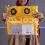 پرده آماده حریر بافت دار زرد  h-np 206 - تصویر 10
