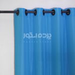 پرده آماده حریر بافت دار آبی h-np 207 - تصویر 3