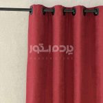 پرده آماده کتان گارنت زرشکی   GARNET C-AT105
