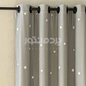 پرده آماده مخمل کودک ستاره