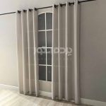 پرده آماده حریر بافت دار طوسی h-np 210 - تصویر 3